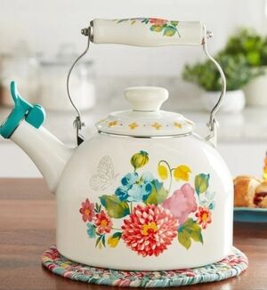New Pioneer Woman Blooming Bouquet Tea Kettle